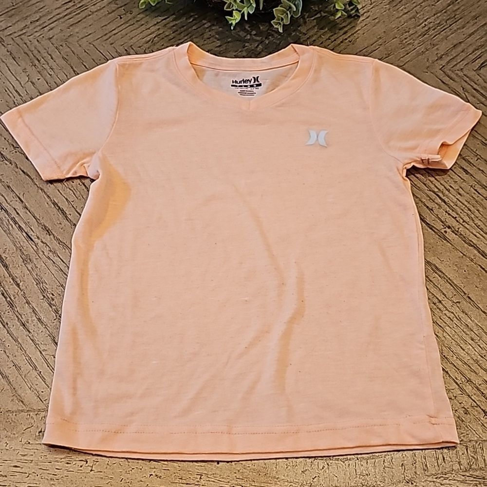 V neck orange t shirt size 7 Hurley